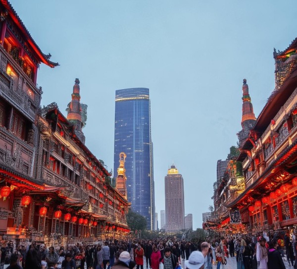 中天文化广场,历史与现代的交融 中天文化广场,历史与现代的交融